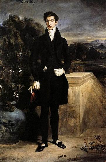 Eugene Delacroix Portrat des Baron Schwiter oil painting image